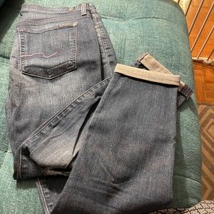 7 For All Mankind Skinny Boyfriend Jeans Size 28